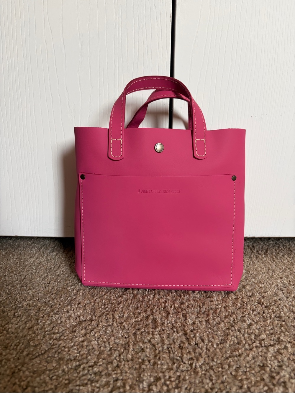NWOT Portland Leather Goods Classic Mini Crossbody Tote in Margot 💞 RARE COLOR